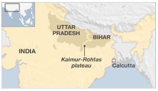 Images of Kaimur Rohtas plateau