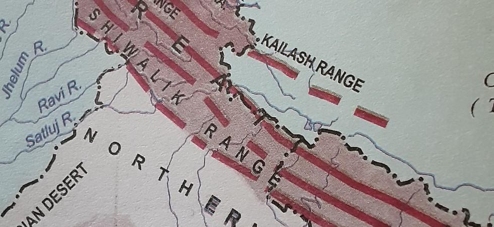 The outer hills and landscape of the Shiwalik Range