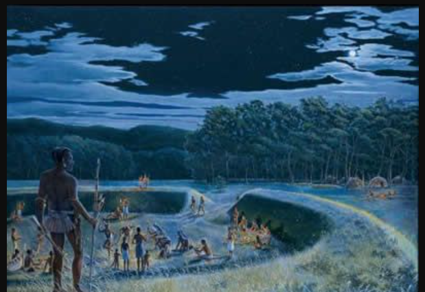 Illustration of Megalithic builders, South India ancient culture