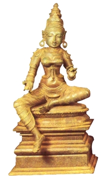 Ardhaparyanka Asana Pallava Bronze