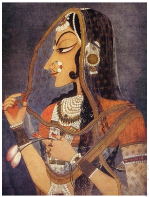 Bani Thani Painting by Nihal Chand