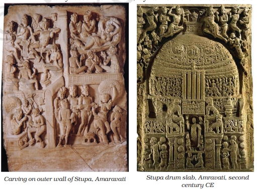 Carving on Stupa of Amravati