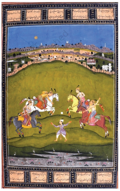Chand Bibi Playing Polo