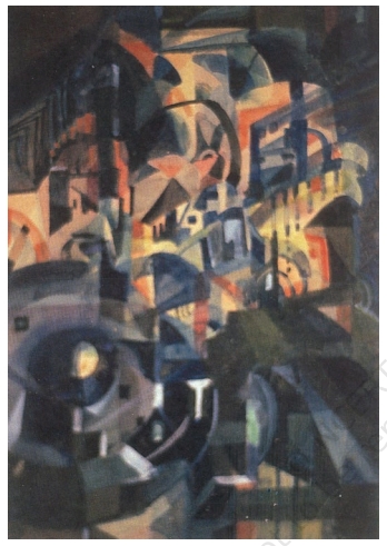 City in the Night by Gaganendranath Tagore