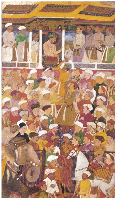 Jahangir's Darbar Painting by Abul Hasan and Manohar