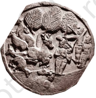 Jataka Panel Barhut showing Buddhist storytelling