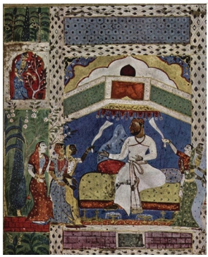 King Sitting on the Throne Ahmadnagar