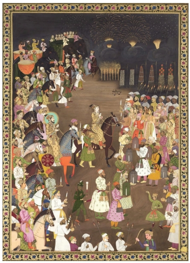Marriage Procession of Dara Shikoh showing the wedding procession