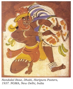 Painting by Nandalal Bose showcasing traditional Indian art styles