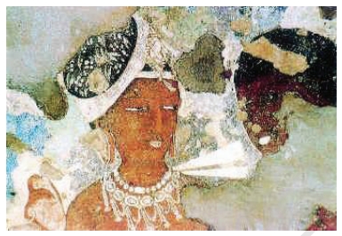 Painting of Apsara in Ajanta Caves