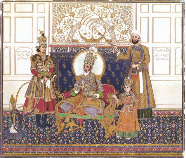 Painting of Bahadur Shah Zafar, the last Mughal emperor