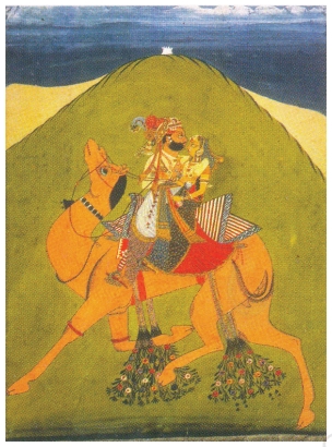 Painting of Dhola and Maru