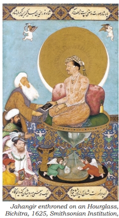Painting of Jahangir by Bichitra