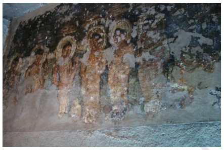 Paintings in Cave No 9 in Ajanta Caves