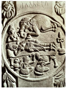 Queen Maya Dream Barhut sculpture