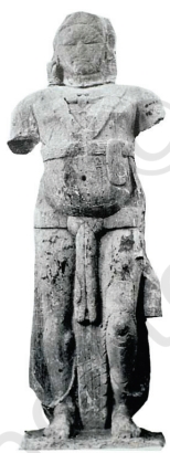 Statue of Yaksha Parkham - A monumental, free-standing sculpture of a Yaksha, symbolizing early and powerful Mauryan religious art.