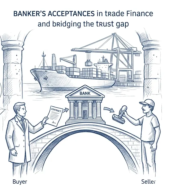 Visual representation of bankers' acceptance