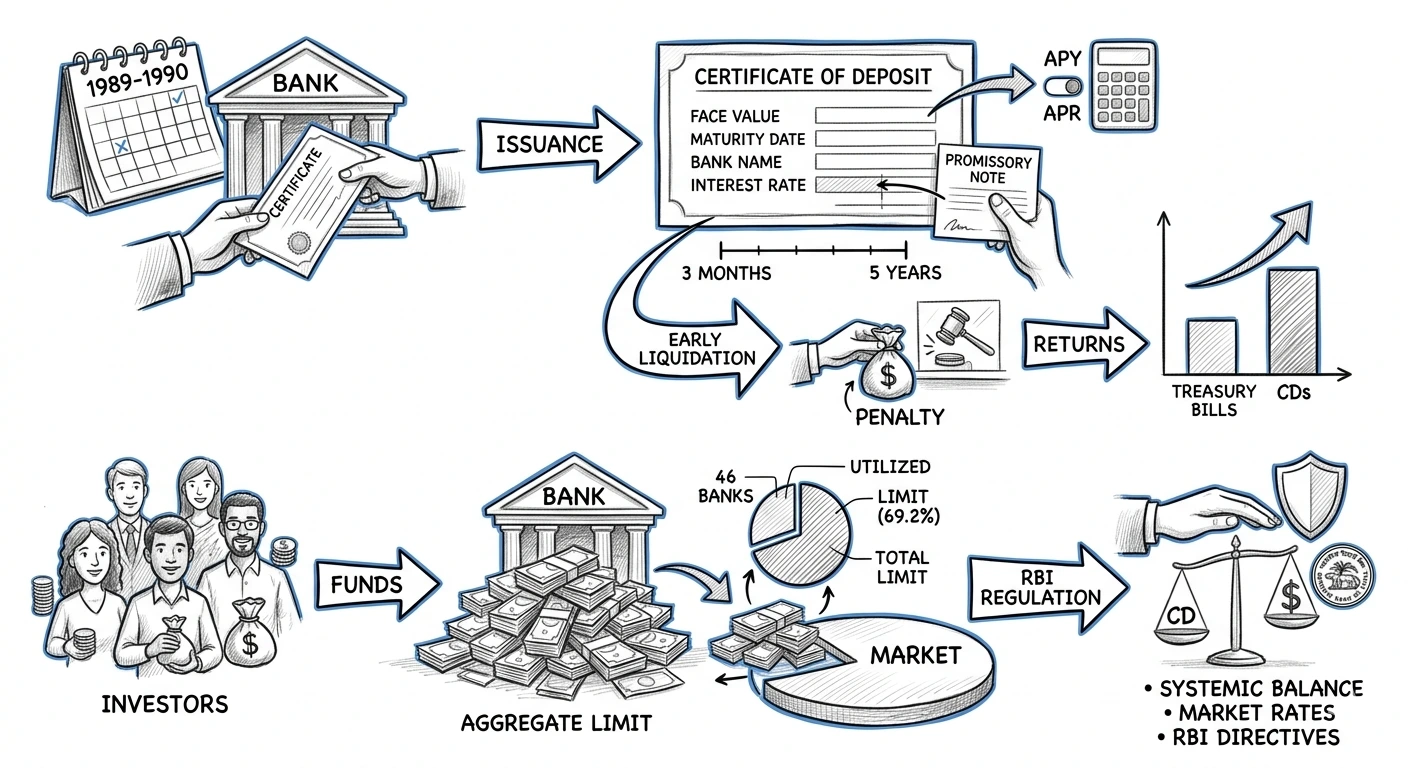 Illustration of certificate of deposits