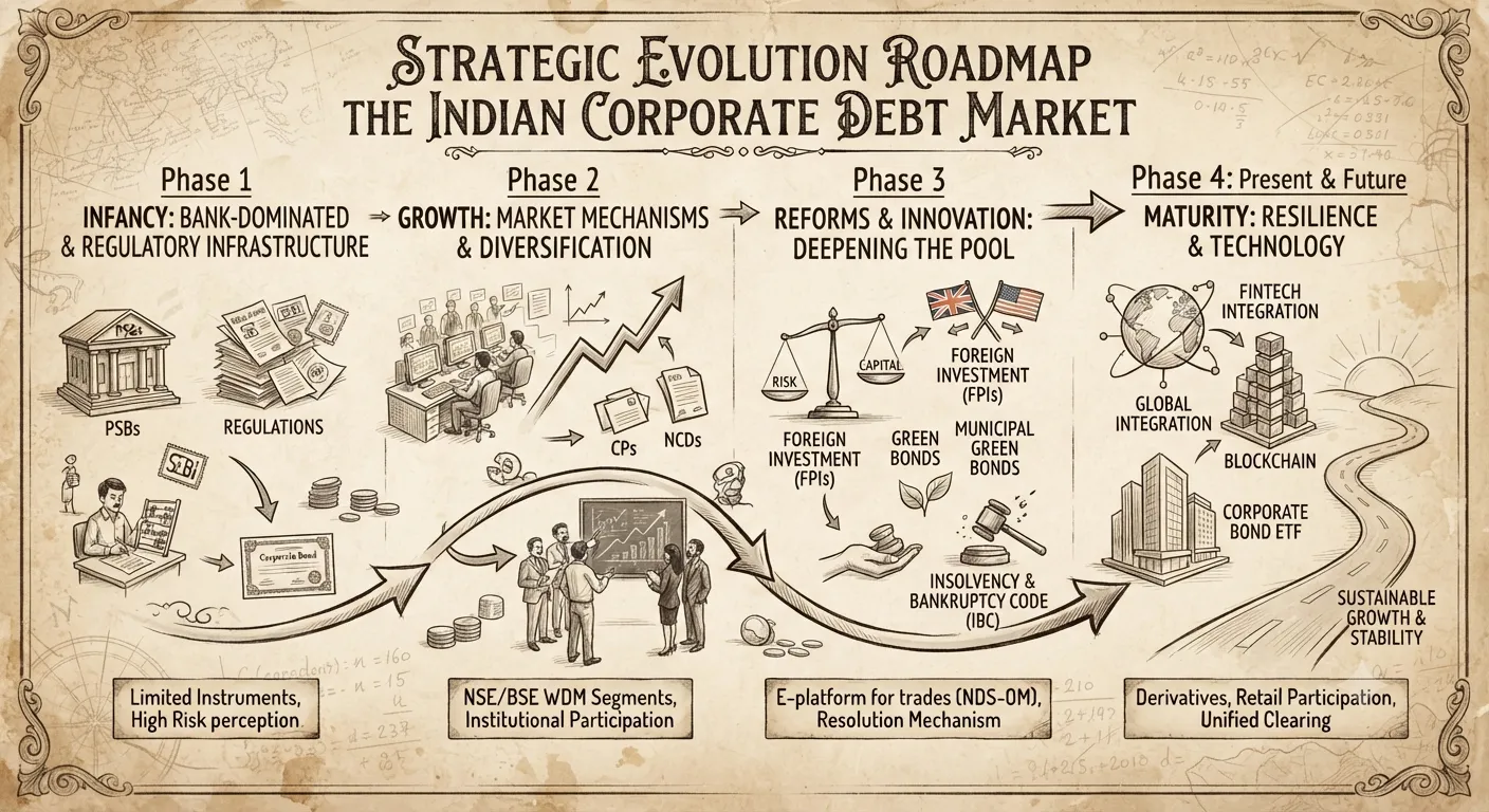 Strategic evolution roadmap of the Indian corporate debt market