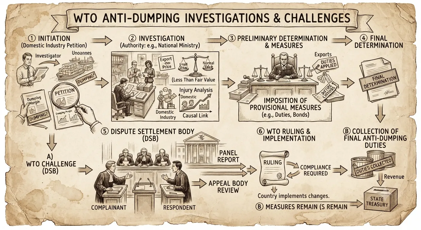 The procedural framework of WTO anti-dumping investigations and challenges