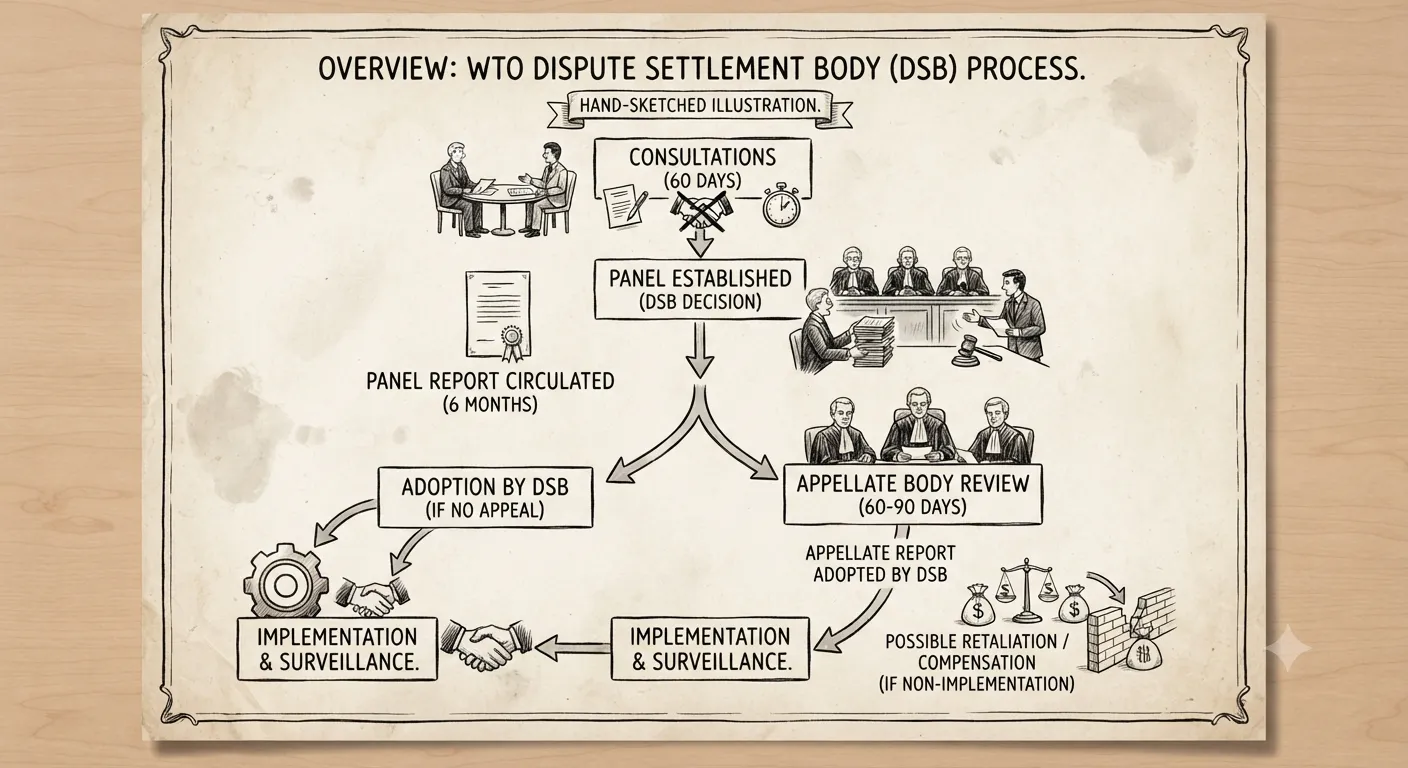 Overview of the WTO Dispute Settlement Body process
