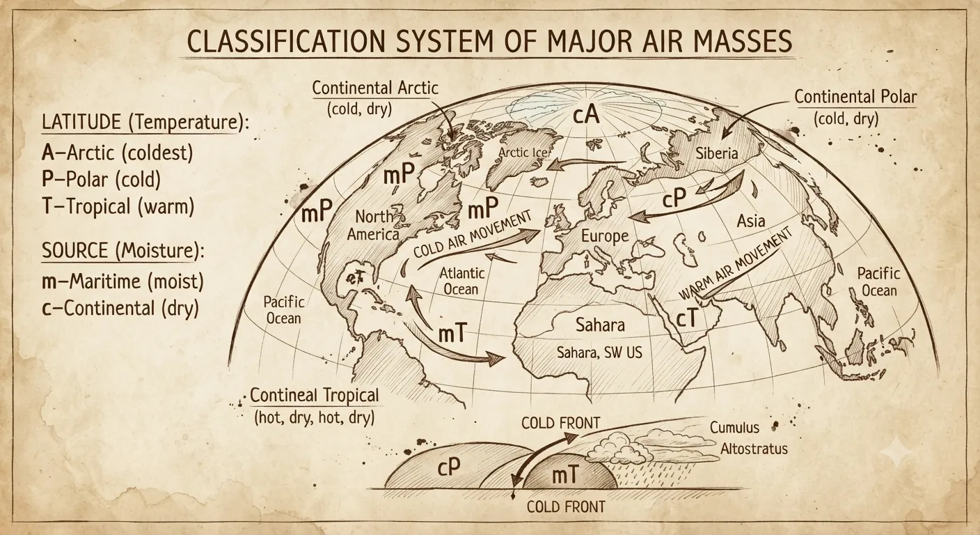 Illustration of Air Masses system parameters